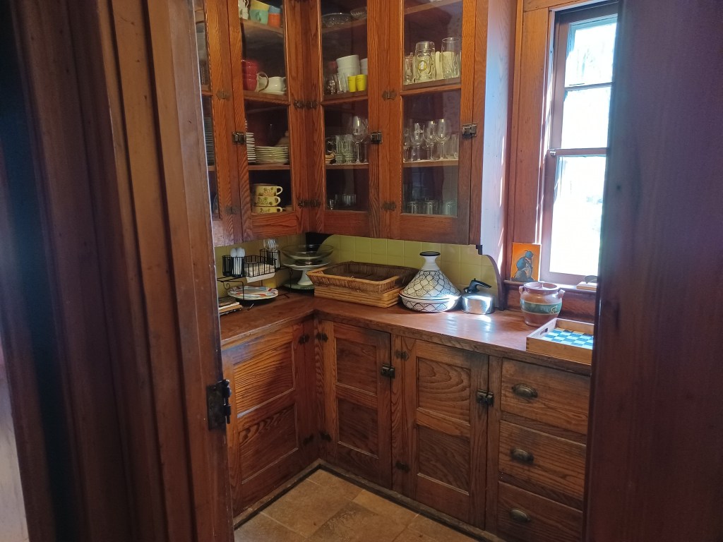 In some homes, pantries were tucked off to the side rather than being a whole room. Photo courtesy of Facebook